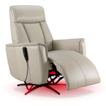 Sorrento Leather Dual Power Recliner - Cream