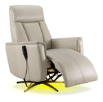 In Harmony - Sorrento Leather Dual Power Recliner - Cream