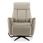 Sorrento Leather Dual Power Recliner - Cream