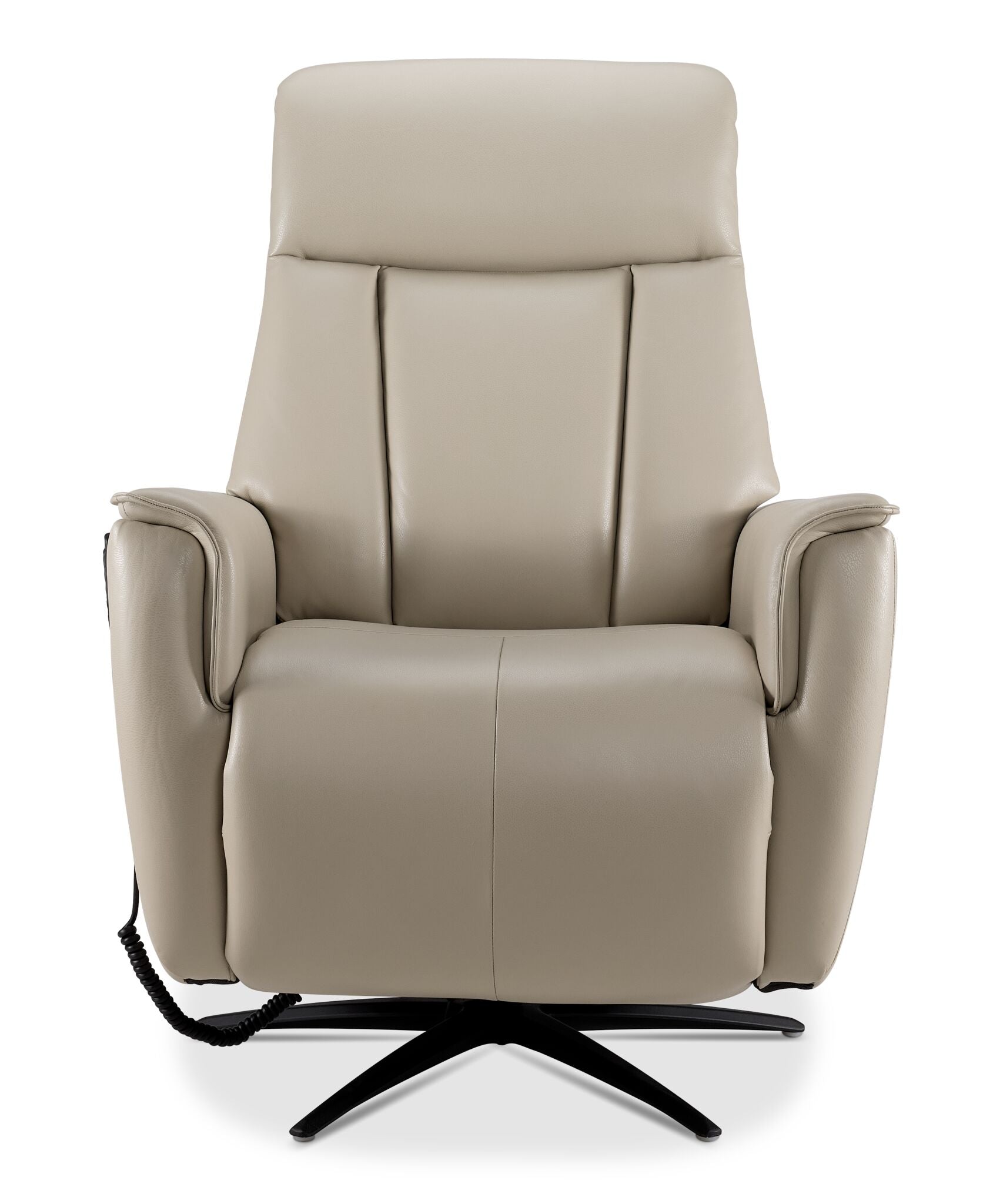 In Harmony - Sorrento Leather Dual Power Recliner - Cream