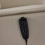 In Harmony - Sorrento Leather Dual Power Recliner - Cream