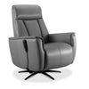 Sorrento Leather Dual Power Recliner - Grey