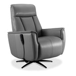 Sorrento Leather Dual Power Recliner - Grey