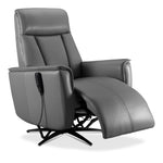 Sorrento Leather Dual Power Recliner - Grey