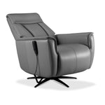 Sorrento Leather Dual Power Recliner - Grey