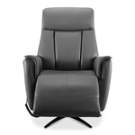 Sorrento Leather Dual Power Recliner - Grey