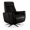 Sorrento Leather Dual Power Recliner - Black