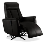 Sorrento Leather Dual Power Recliner - Black