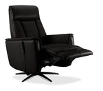 In Harmony - Sorrento Leather Dual Power Recliner - Black