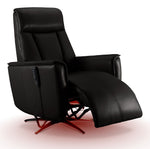 In Harmony - Sorrento Leather Dual Power Recliner - Black