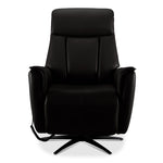 Sorrento Leather Dual Power Recliner - Black