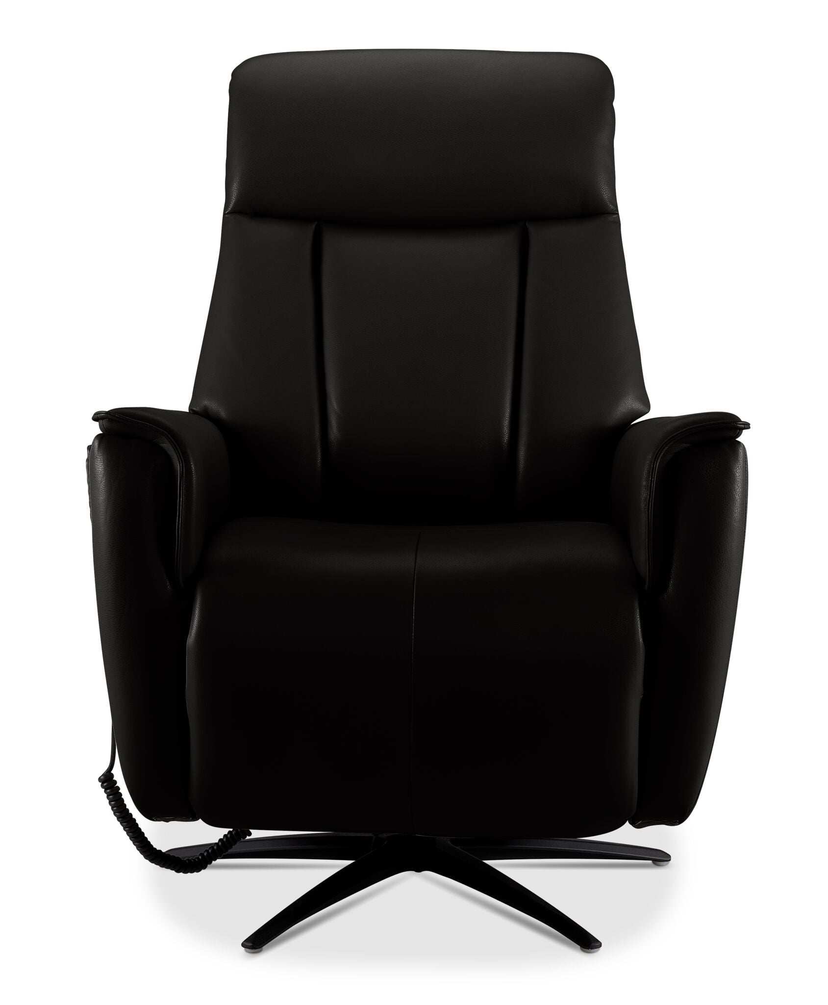 In Harmony - Sorrento Leather Dual Power Recliner - Black