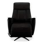 Sorrento Leather Dual Power Recliner - Black