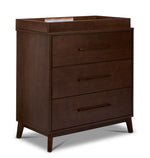 Delta Children Spencer 3 Drawer Dresser With Changing Top - Teak Brown
