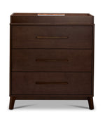 Delta Children Spencer 3 Drawer Dresser With Changing Top - Teak Brown