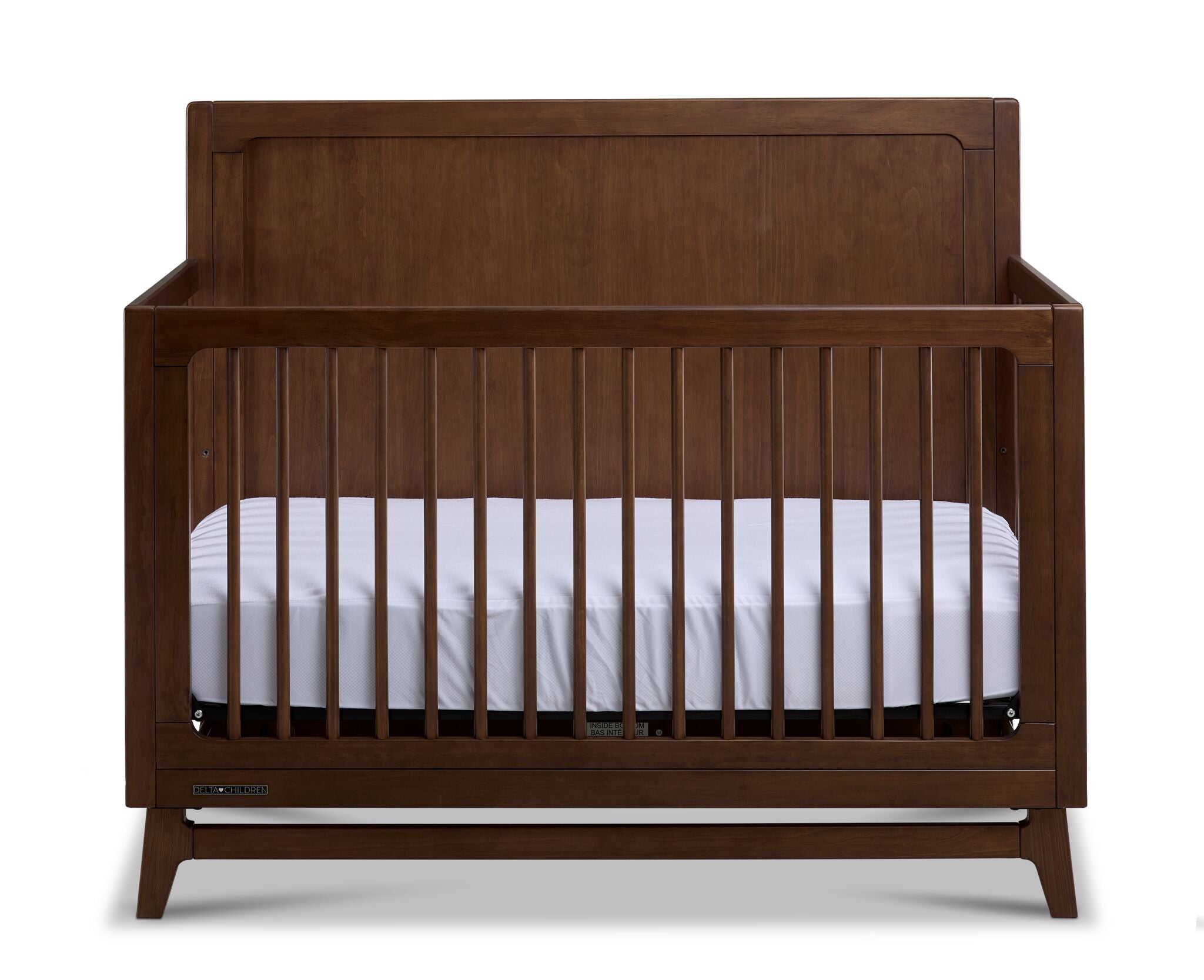 Delta Children Spencer 6-in-1 Convertible Crib - Teak Brown