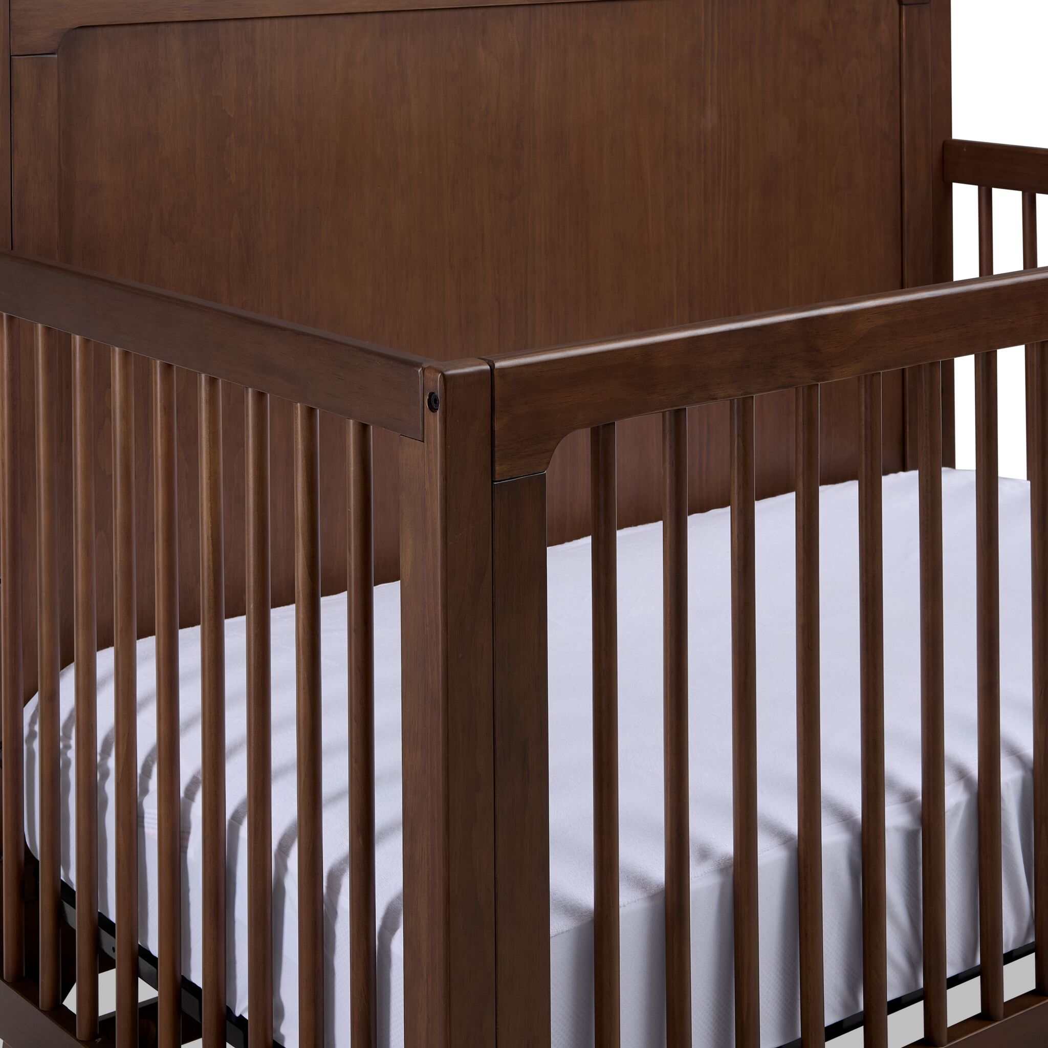 Delta Children Spencer 6-in-1 Convertible Crib - Teak Brown