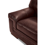 Stampede Leather Loveseat - Hazelnut