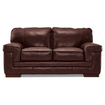 Stampede Leather Loveseat - Hazelnut
