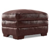Stampede Leather Ottoman - Hazelnut