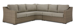 Staten Island Outdoor 3-Piece Sectional - Grey