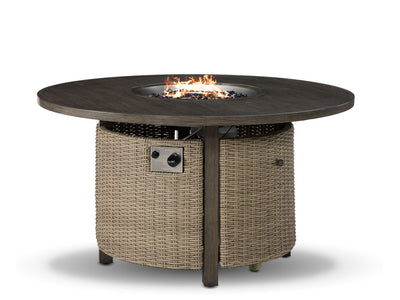 Staten Island Outdoor Fire Table - Grey