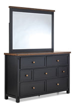 Stormy Ridge 6 - Piece Queen Storage Bedroom Package - Slate Black, Chicory