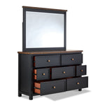 Stormy Ridge 7-Drawer Dresser - Slate Black, Chicory