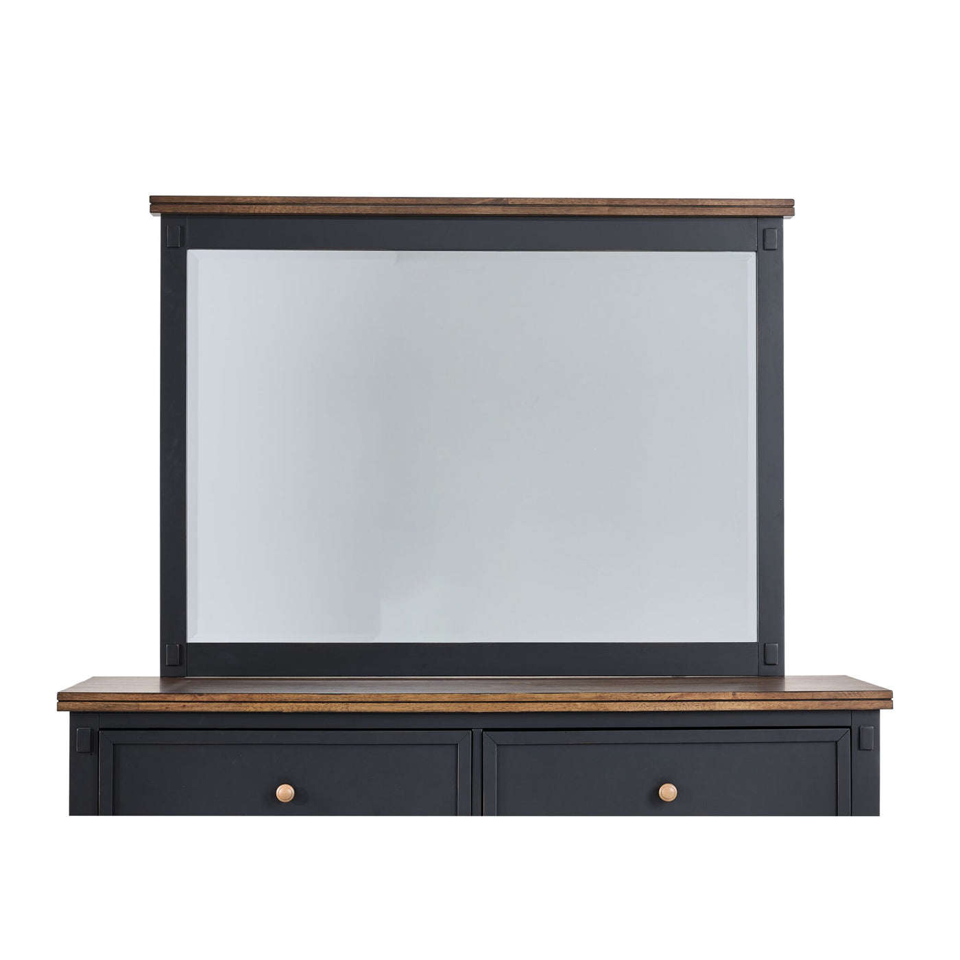 Stormy Ridge Mirror - Slate Black, Chicory