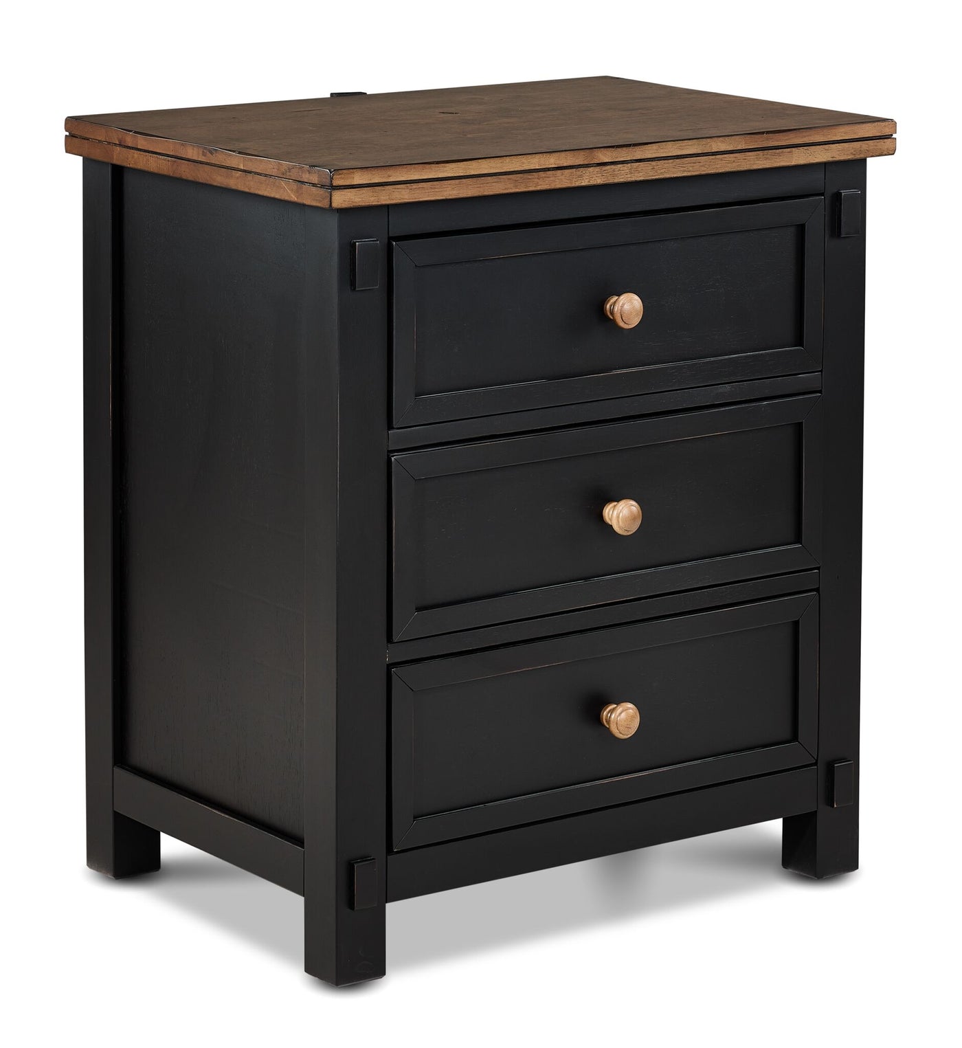 Stormy Ridge 6 - Piece Queen Storage Bedroom Package - Slate Black, Chicory