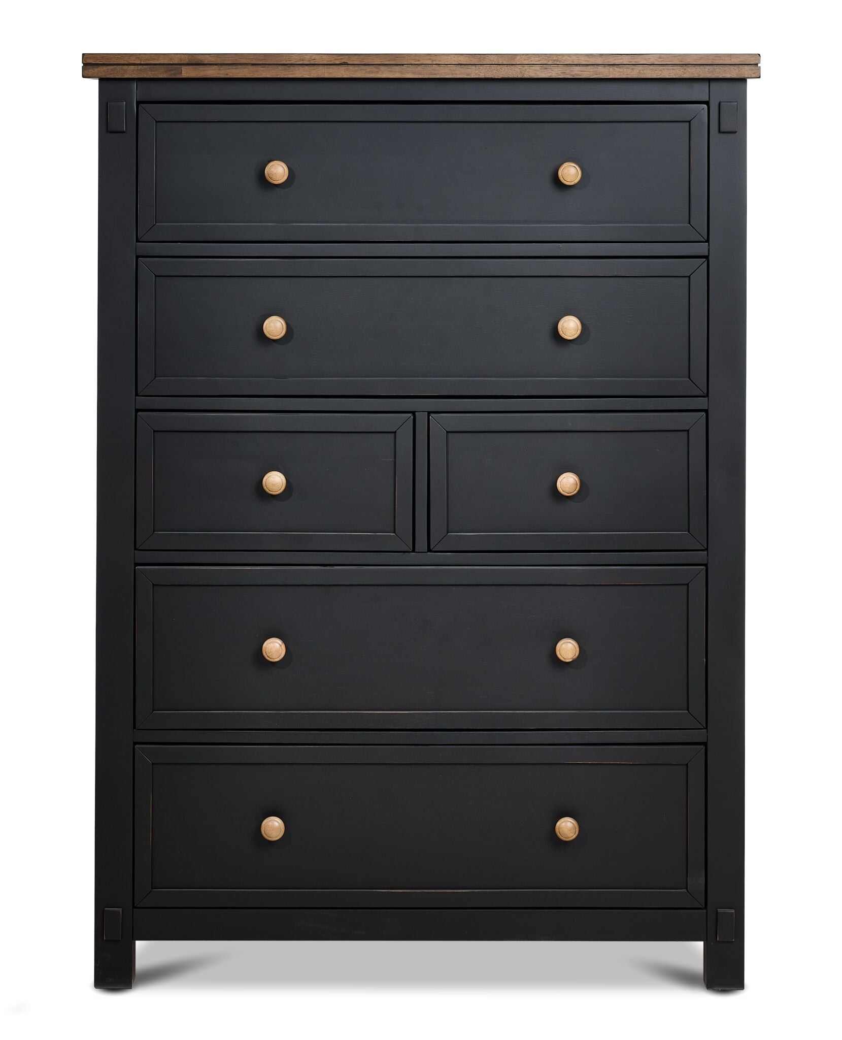 Stormy Ridge 6-Drawer Chest - Slate Black, Chicory | Leon's