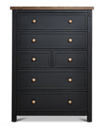 Stormy Ridge 6-Drawer Chest - Slate Black, Chicory