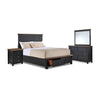 Stormy Ridge 6 - Piece Queen Storage Bedroom Package - Slate Black, Chicory