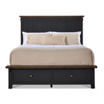 Stormy Ridge 3 - Piece Queen Storage Bed - Slate Black, Chicory