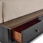 Stormy Ridge 3 - Piece King Storage Bed - Slate Black, Chicory