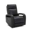 Stratus Leather Dual Power Swivel Glider Recliner - Charcoal