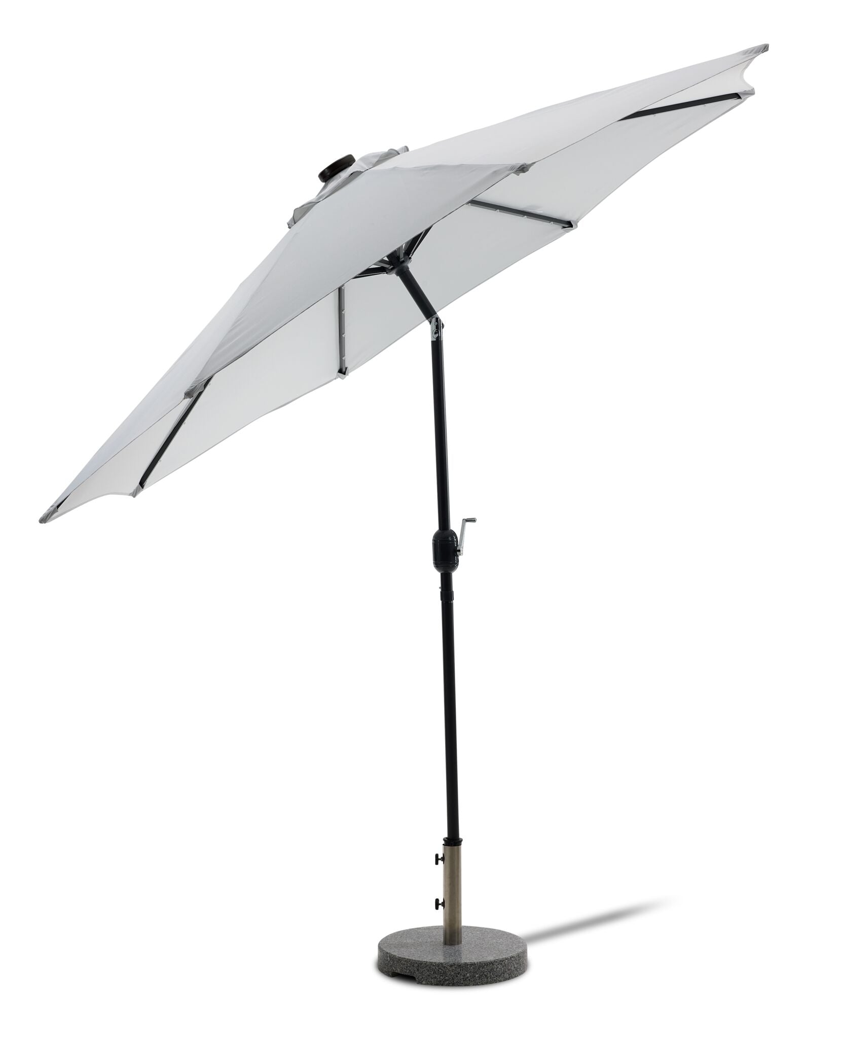 Sunray 9' Led Light Outdoor Umbrella - Grey