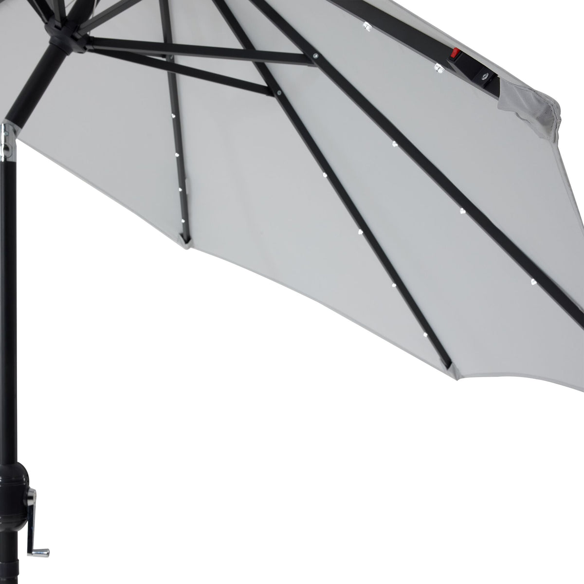 Sunray 9' Led Light Outdoor Umbrella - Grey | Leon's