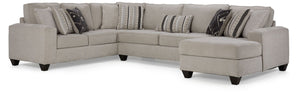 Sutton 3-Piece Sectional with Right-Facing Chaise - Beige