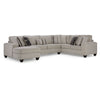 Sutton 3-Piece Sectional with Left-Facing Chaise - Beige