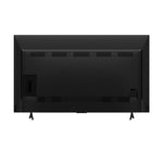 Rear view of the TCL 65-inch M8L Series 4K UHD HDR Mini-LED Smart TV with Google TV showing the black back panel and two feet
