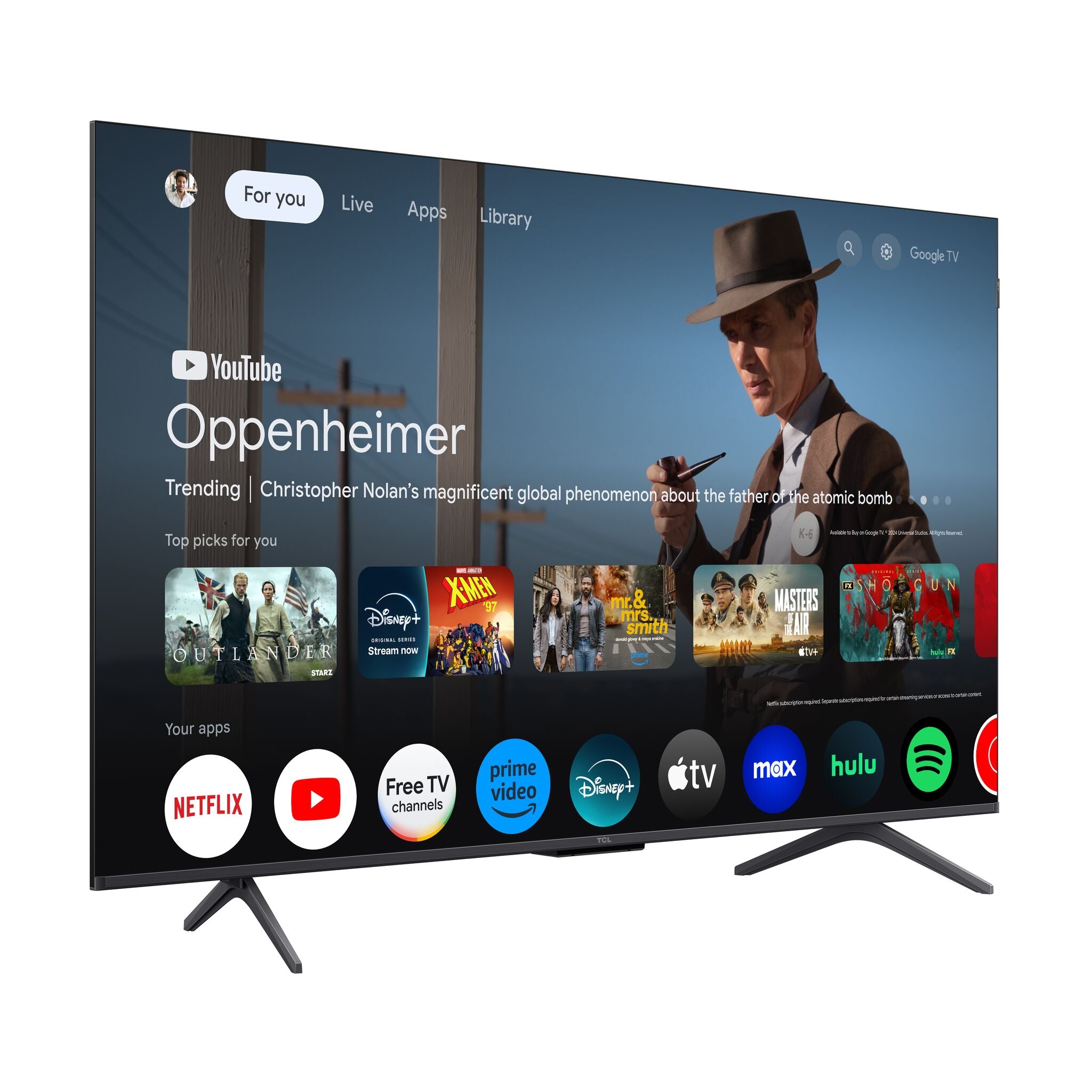 TCL 75” Q7K Series 4K QLED with Dolby Vision HDR & Dolby Atmos Smart TV with Google TV - 75Q7K