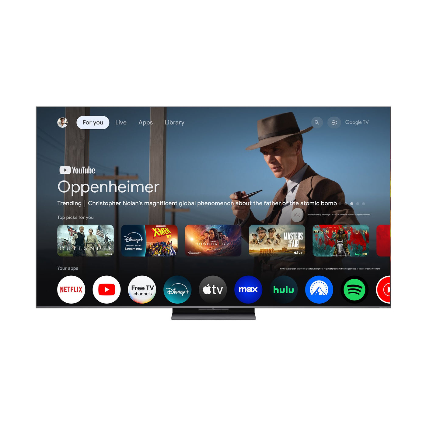 TCL 65" QM8K Series 4K UHD HDR QD-Mini LED Smart TV with Google TV – 65QM8K