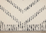 Talia 5'3" x 7'7" Striped Diamond Design Area Rug - Cream, Black