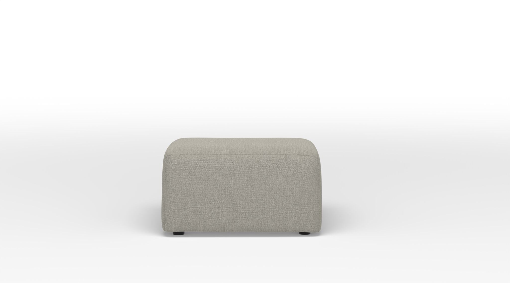 Caleb Square Ottoman - Stucco Beige