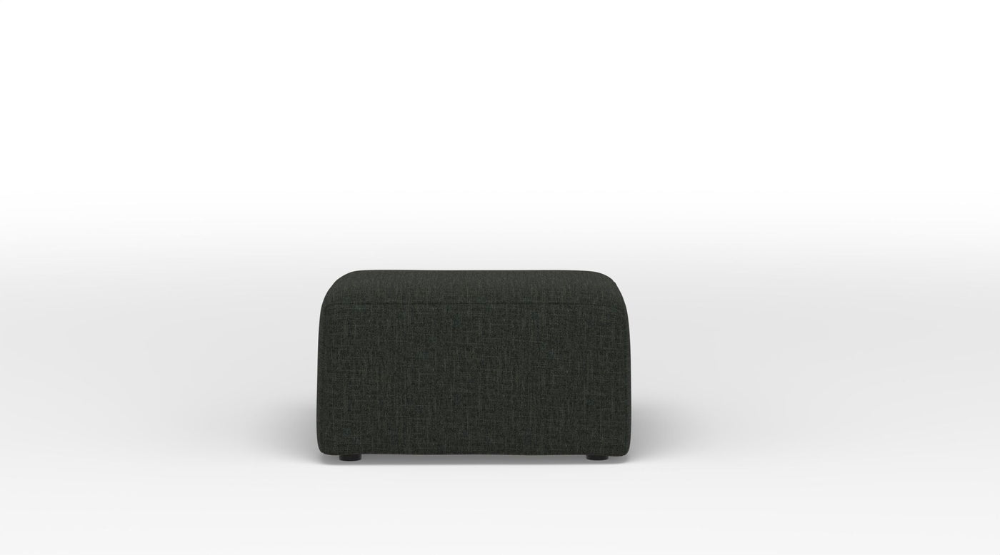 Caleb Square Ottoman - Bondi Dark Grey