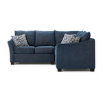 Tami 2-Piece Sectional with Left-Facing Loveseat - Dexter Dark Blue