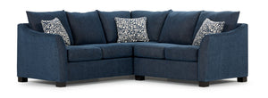Tami 2-Piece Sectional with Right-Facing Loveseat - Dexter Dark Blue