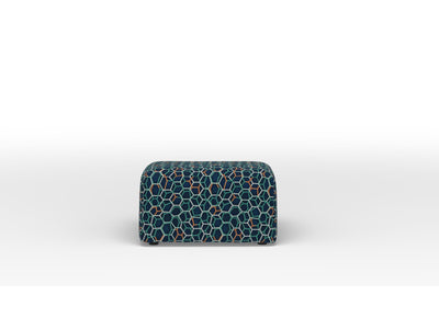 Jayden Square Accent Ottoman - Legacy Blue