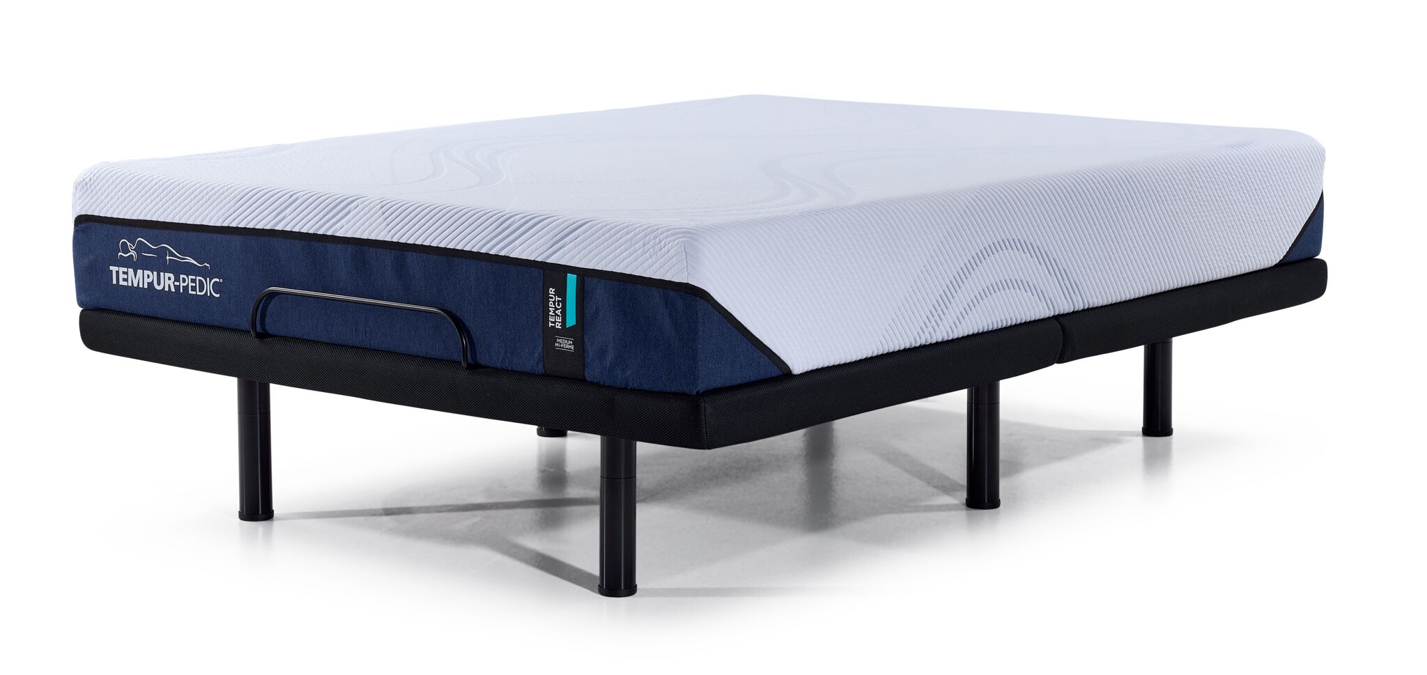 Tempur Pedic React 2.0 Medium 10 Full Mattress and L2 Motion Pro Adjustable Base Leon s